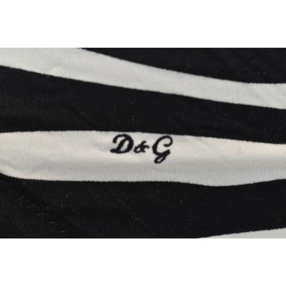 NWT DOLCE GABBANA M51392 BLACK WHITE ZEBRA PRINT LOGO THONG UNDERWEAR S - Picture 3 of 12